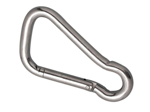 ASYMETRICKÁ NEREZOVÁ KRABÍNA A4 10x100