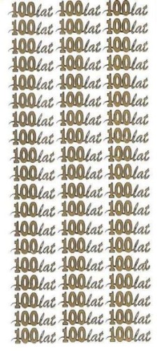 NÁLEPKY Nálepky Nápis 100 rokov č
