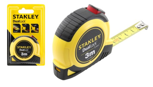 Zvinovacia páska meria 3m x 13mm STANLEY DUAL LOCK STHT368