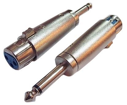 Konektor adaptéra 6,3 mono / gn XLR 3pin (1319)