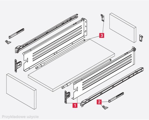 METALBOX kovové bočnice pre BIELU zásuvku 300/86