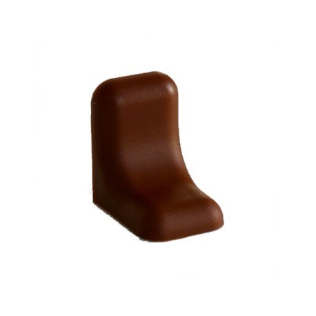 Nábytková spojka uholník + kryt z orecha (10 ks)