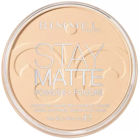 Rimmel Stay Matte Matte Pressed Powder 001 Transparent
