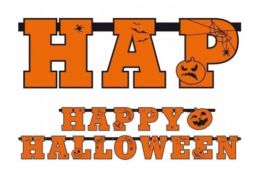 Veselý Halloween dekoračný banner - 2,1 m - 1 ks.