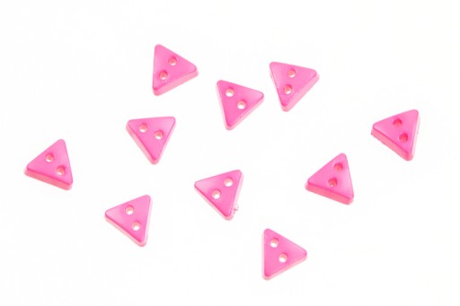 10ks mini gombíky, 6mm gombík, ružové trojuholníky
