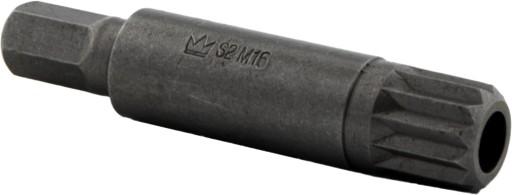 KONCOVKA BITOV 10MM Drážka M16 x 75MM S OTVOROM 16