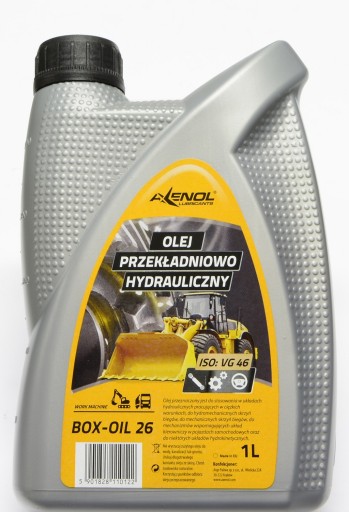BOX OIL 26 AXENOL PREVODOVKOVÝ A HYDRAULICKÝ OLEJ