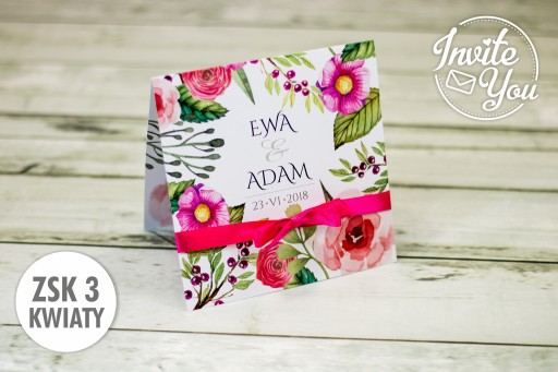 Svadobné oznámenia ZSK3 Flowers + príloha ZDARMA