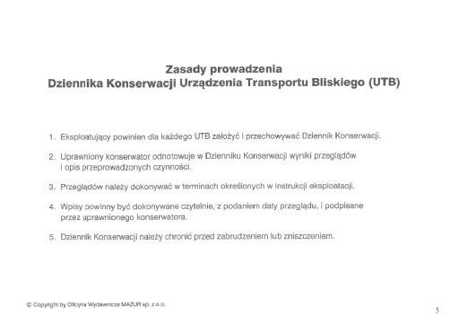 UTB Maintenance Journal NOVÁ EDÍCIA 2022!