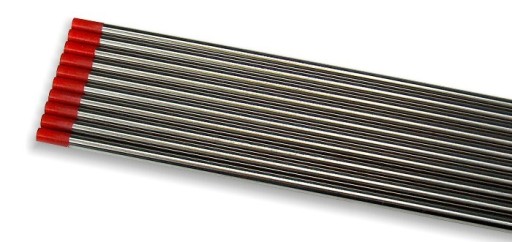 TIG ELEKTRODE MEĎ NIKEL TITÁN ČERVENÉ TÓRIUM 1.0