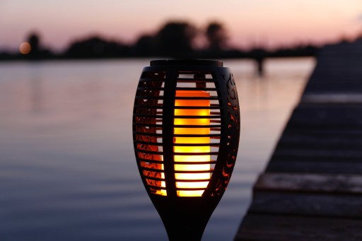 LED solárne svietidlo POCHODNIA 50 MPL efekt plameňa