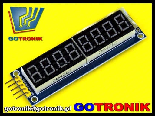 modul 8 miestny LED displej 3,3V pre 5 _BTE-167