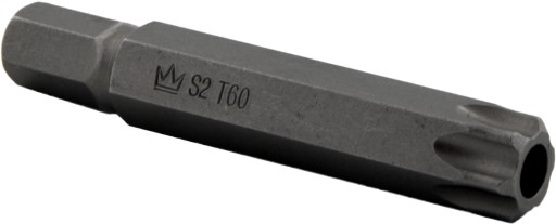 KONCOVÝ BIT 10MM TORX T60 x 75MM S2 S OTVOROM