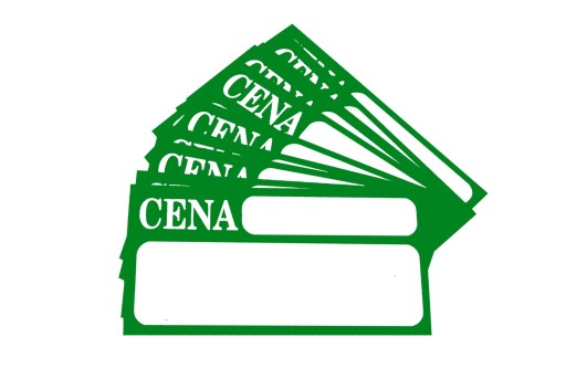 Kartónové cenovky (na pásiky) - 100 kusov