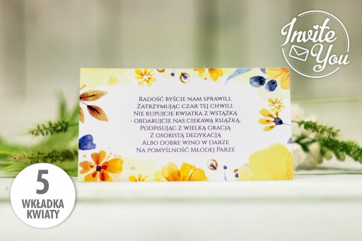 Svadobné oznámenia ZSK5 Flowers + príloha ZDARMA
