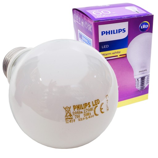 KLASICKÁ LED žiarovka 7W 27 WW teplá biela 8718696472187 PHILIPS