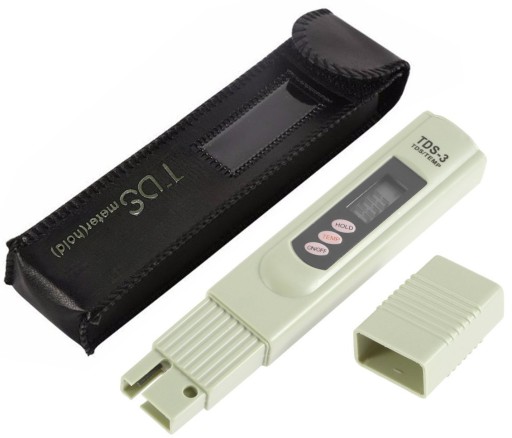 TDS EC Meter teplomer tvrdomer vody 3v1