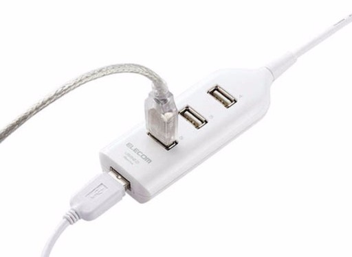 HUB SLIM 4 USB porty S KÁBLOM USB 2.0 - PC LAPTOP