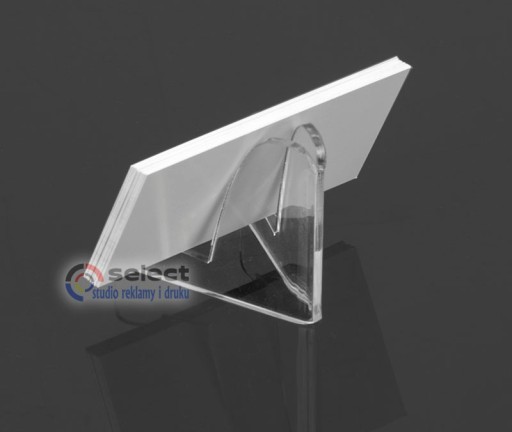 Stojan na VIZITKY, PLEXI MINCE 3mm