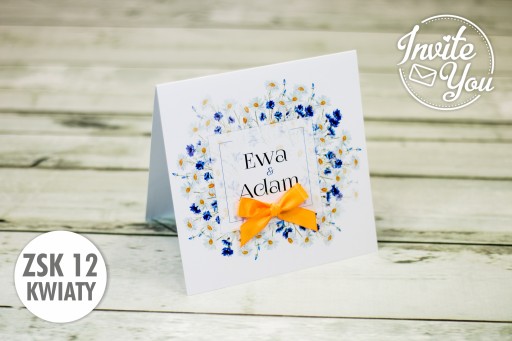 Svadobné oznámenia ZSK12 Flowers + príloha ZDARMA