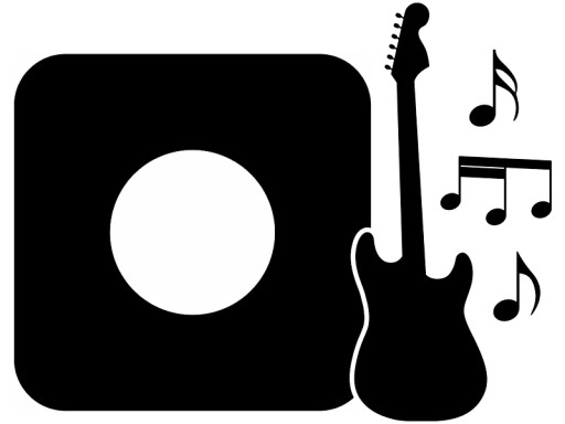NÁLEPKA na kontaktnú zásuvku SWITCH GUITAROVÁ noty do detskej izby