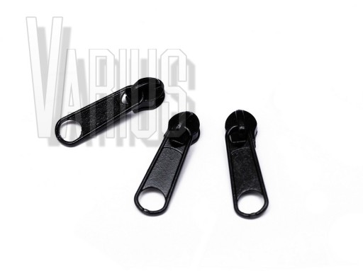 3mm ČIERNA VYSTUŽENÁ Zipsová páska + 3 zipsy