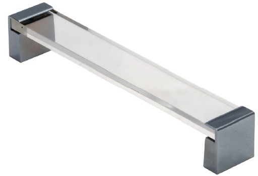 Nábytková úchytka HD62 priehľadná CHROME L-192/205