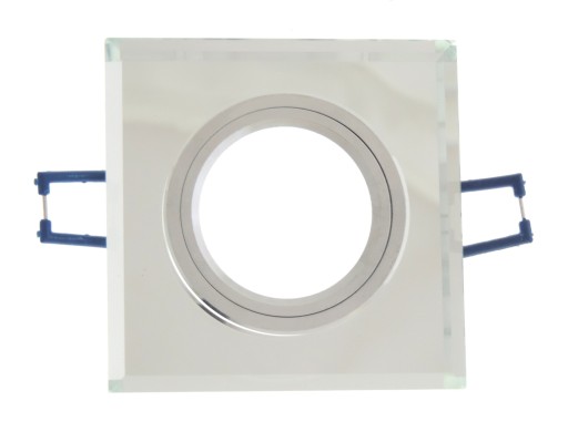 SVIETIDLO SKLENENÉ SVIETIDLO BODOVÉ STRIEBORNÉ GU10 + 1W LED