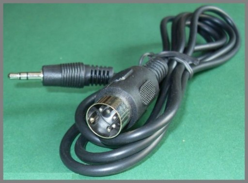 DIN kábel 5p - malý konektor Jack 3,5 stereo 1,5 m (0419)