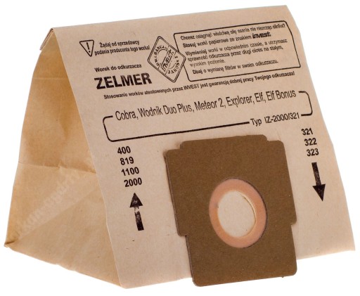 Zelmer Elf 321, 322, Elf Bonus, Flip tašky, IZ-321.0081