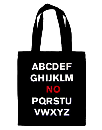 Bavlnená taška abecedy