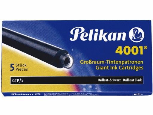 Dlhé čierne perá PELIKAN GTP / 5A