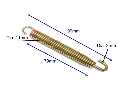 Výfukové potrubie pružina difúzora výfuku 99mm