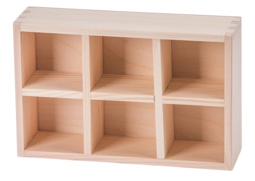 Drevená dekorácia ORGANIZÁTOR KONTAJNER DECOUPAGE