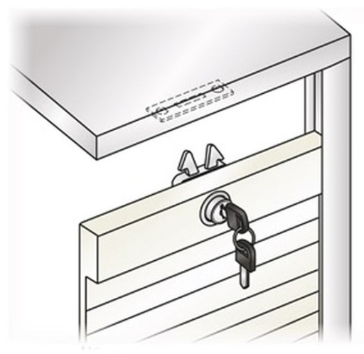 ZÁMOK ŽALÚZIE PATENT ZÁMKU ŽALÚZIÍ 19X22