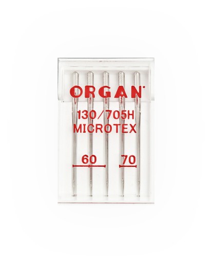 Poloploché strojové ihly Organ Microtex MIX 60-70