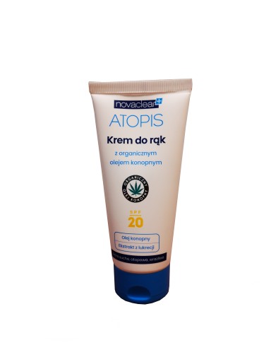 Novaclear Atopis Krém na ruky s bio konopným olejom SPF 20, 50 ml