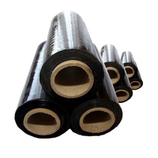 MINI STRETCH FÓLIA ČIERNA 1KG VEĽA FÓLIE