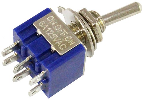 MTS 203 Prepínač 3A 250V 3P 6pin