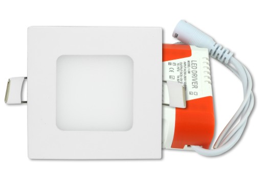 LED panelové zapustené stropné svietidlo 3W 9r