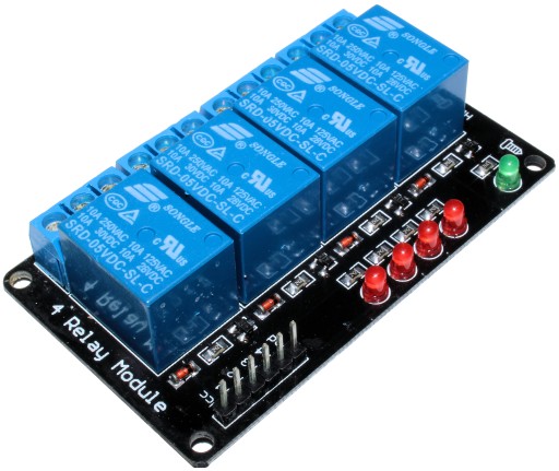 4-KANÁLOVÝ RELÉOVÝ MODUL 5V AVR ARDUINO ARM 10A