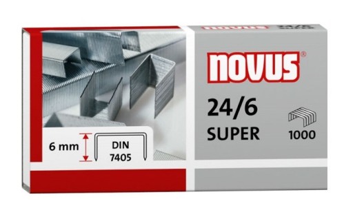 Kancelárske sponky 24/6 pre zošívačku 1000 ks