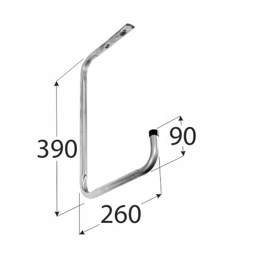 Silný stropný hák LADDER vešiak 260x390 na police záhradného náradia