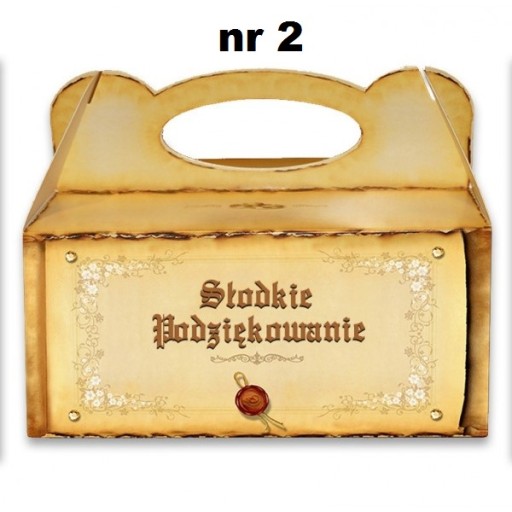 Krabice, tortové nádoby pre svadobných hostí, 7 prevedení