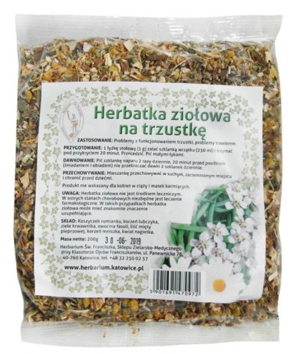 Franciszkańska Bylinkový čaj NA PAKRREATY sypaný 200g