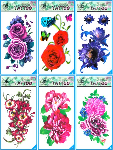Nálepka na tetovanie DECALS Tattoos 83 vzorov