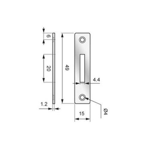 ZÁMOK ŽALÚZIE PATENT ZÁMKU ŽALÚZIÍ 19X22