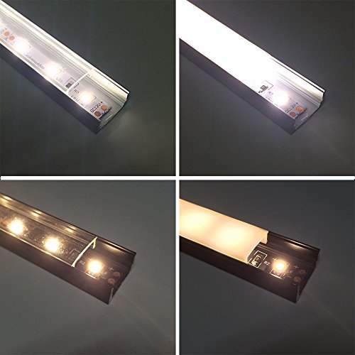 BIELY POVRCH PVC PROFIL pre LED 1m + LAMPA