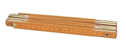 VYMERANIE DREVENÝ SKLÁDACÍ METER 2 metre OSOBITÝ