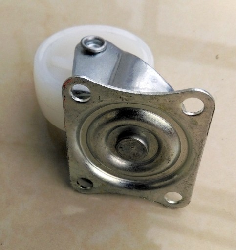 Priemer koliesok 40 mm, polypropylén, tanierové, otočné, kolieska